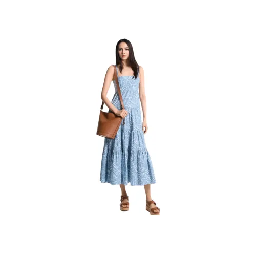 MICHAEL KORS SS24 Slip Платье Женское Светло-Синий