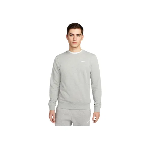 Nike Club Fleece French Terry CREW SWEATSHIRT Мужской Темно-Серый