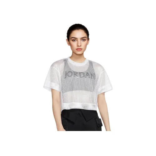 Джордан Белый Женский Короткий Топ