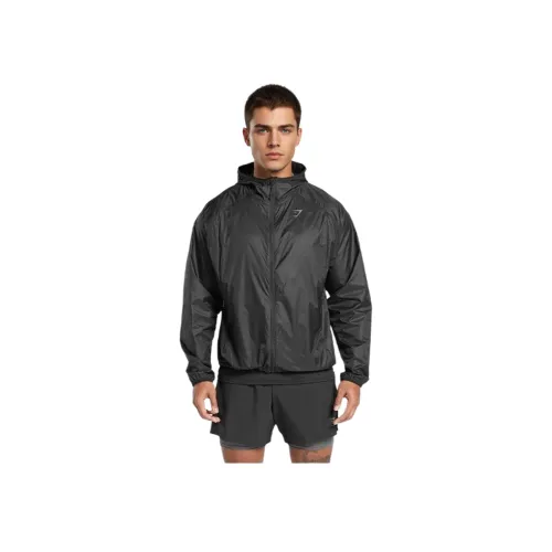 GYMSHARK BUDE Куртки и Пальто Мужской Черный