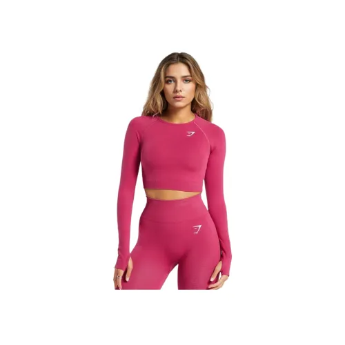 GYMSHARK T-рубашка Женская Винтаж Розовый Marlstone