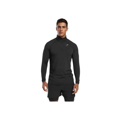 GYMSHARK Черные Мужские T-рубашки