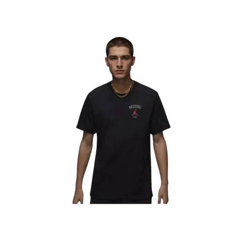 Джордан Черные Мужские T-Рубашки