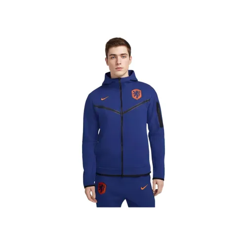Nike Netherlands Tech Fleece Windrunner Толстовка Мужская Темно-Королевский Синий