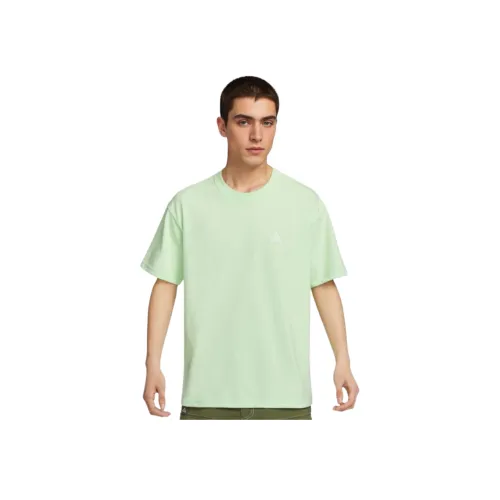 Nike Паровой Зеленый Мужской T-Рубашки