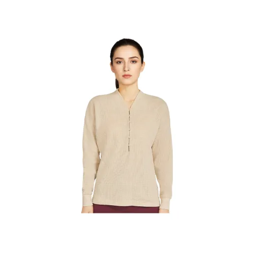 NIKE Овсяный Женские Свитеры