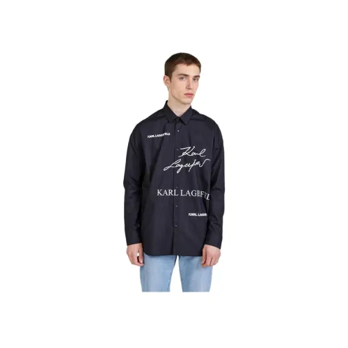 Karl Lagerfeld Рубашка Мужская Черная