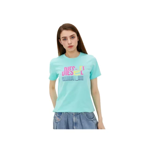 DIESEL T-Shirt Женская Светло-Зеленая