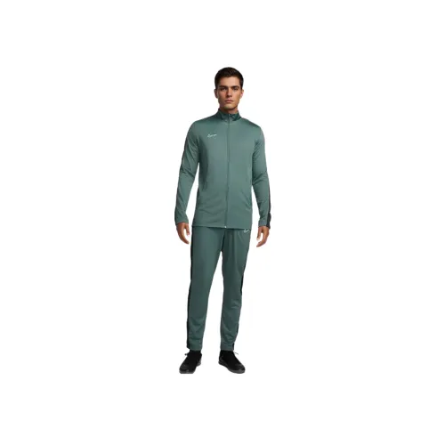 nike Dri Fit Football Tracksuit Повседневная спортивная одежда Мужской Винтажный зеленый