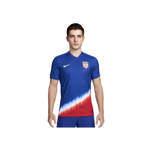 Nike USA Soccer Team Olympic Series Dri FIT ADV Футбол Аутентичный Джерси Футбол Джерси Мужской Синий