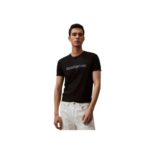 Calvin Klein T-Shirt Мужской Космический Черный
