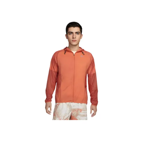 Nike Trail Aires Куртки и Пальто Мужские Винтаж Коралловый Дракон Красный Черный