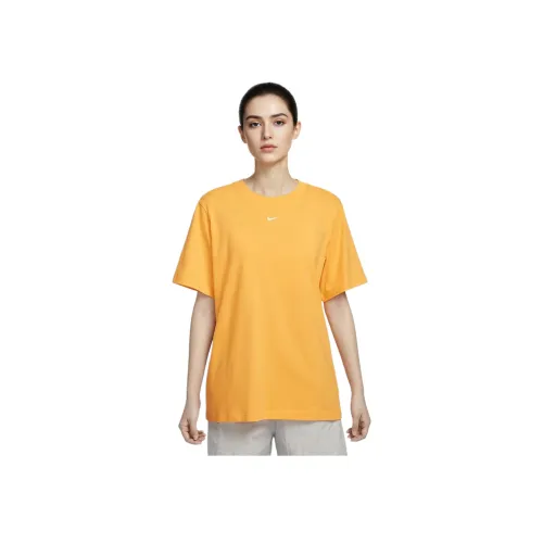 Nike Рукав со спущенным плечом T-рубашка Женская Солнце Циферблат Желтый