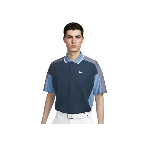 Nike GOLF Клуб Гольф Одежда Мужская Арсенал Темно-Морской Синий Светлый Карбон Синий Эгейская Шторм Синий Белый