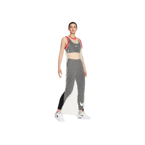 Nike Без рукавов Платье Женское Кокосовое молоко