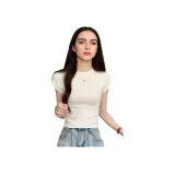 Белый (Ребристый, круглый вырез)