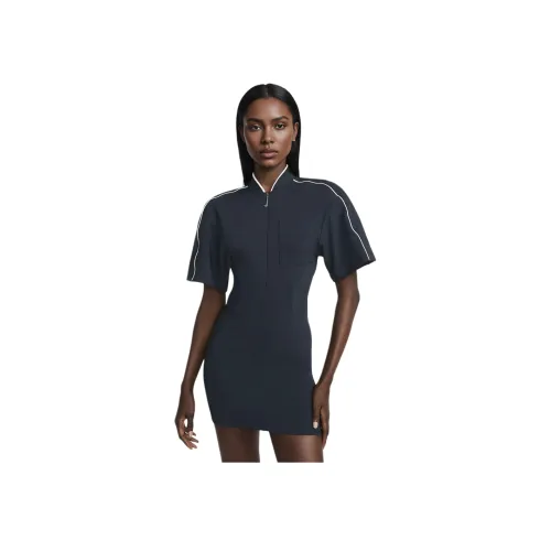 Nike x Jacquemus Короткий рукав Платье Женское Obsidian Black