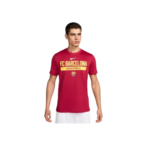 nike F.C. Барселона Тренировка Т-Рубашка Мужская Благородный Красный