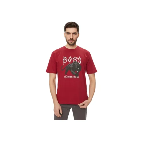 Hugo Boss Red Men's T-Shirts Hugo Boss Красные Мужские Футболки