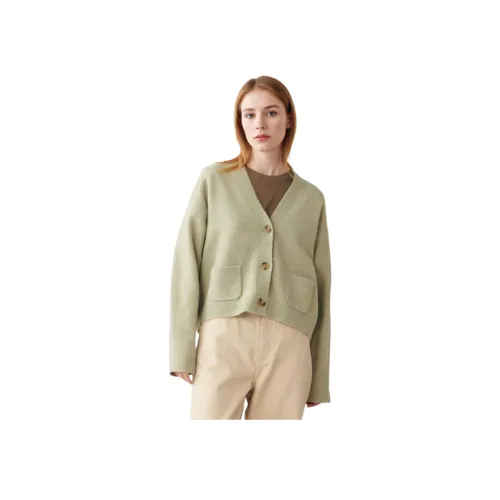 UNIQLO Свитер Женский Светло-Зеленый