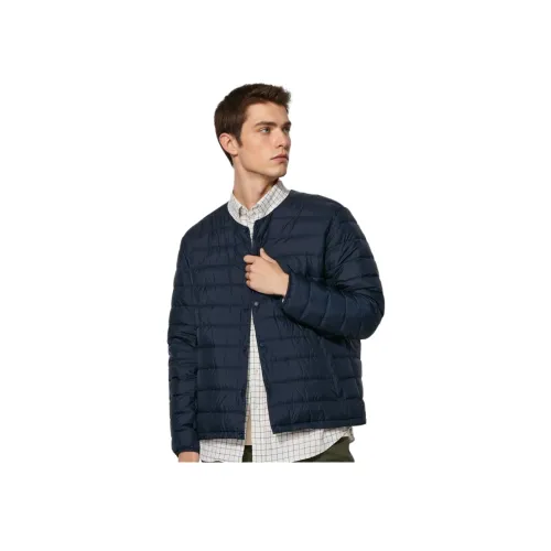 UNIQLO Пуховик Мужской Темно-Синий