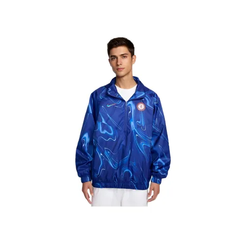 nike Chelsea FC WINDRUNNER Куртки Пальто Мужской Rush Blue