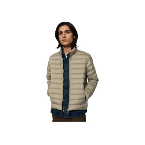 UNIQLO Пуховик Мужской Темно-Бежевый
