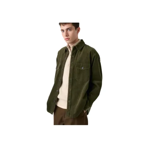 UNIQLO Куртки и Пальто Унисекс Темно-оливковый