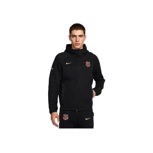 Nike F.C. Barcelona Tech Fleece Windrunner Толстовка Мужская Черная