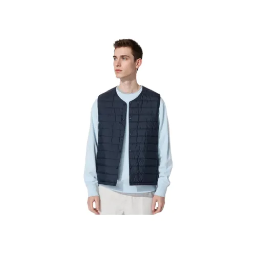 UNIQLO Темно-синие мужские жилеты