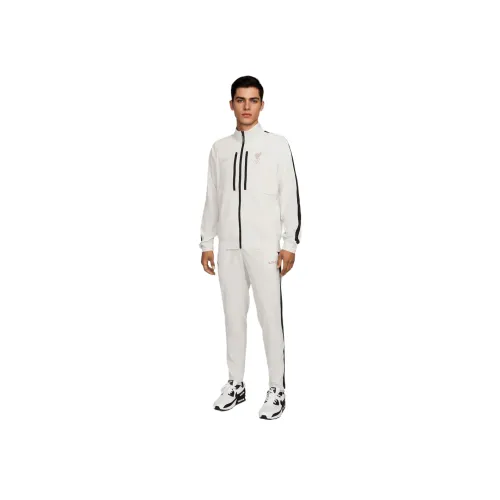 NBA Liverpool Nike x LeBron James Бейсбольная куртка Унисекс Бежевый