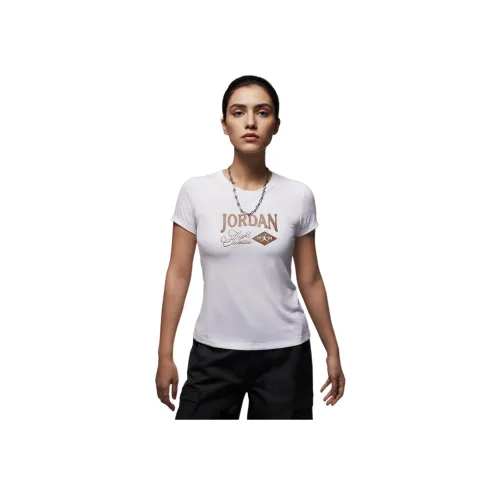 Джордан Белый Женские T-рубашки