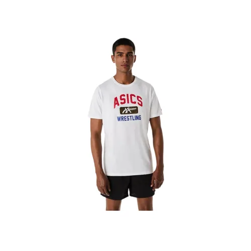 Asics Unisex Wrestling Graphic Tee T-Shirt Унисекс Bright White