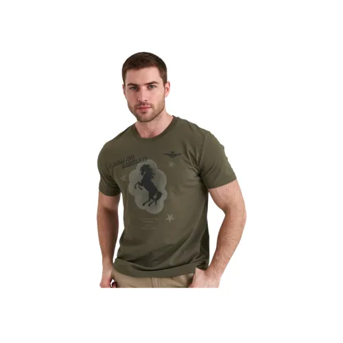 AERONAUTICA MILITARE Рубашка Мужская Армейская Зеленая