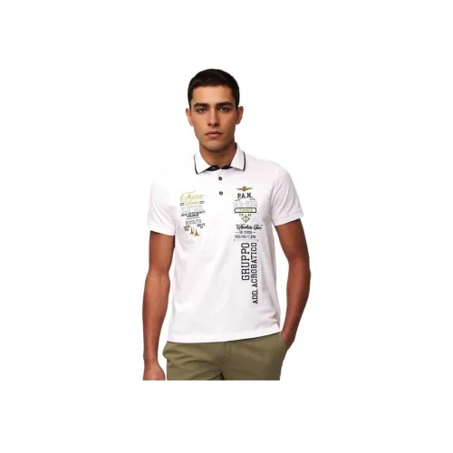 AERONAUTICA MILITARE SS24 Поло Мужское Экрю