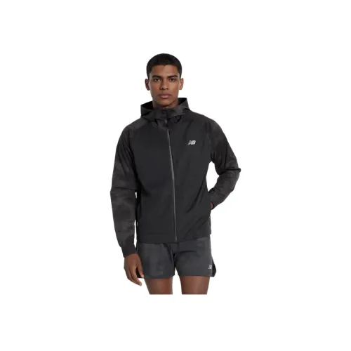 New Balance совместный бренд Seasonal Премиум Принт Куртки и Пальто Мужской Черный