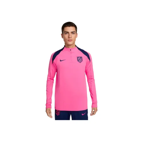 Nike Atlético Madrid Dri Форма FW24 T Рубашка Мужская Вакуум Синий Розовый