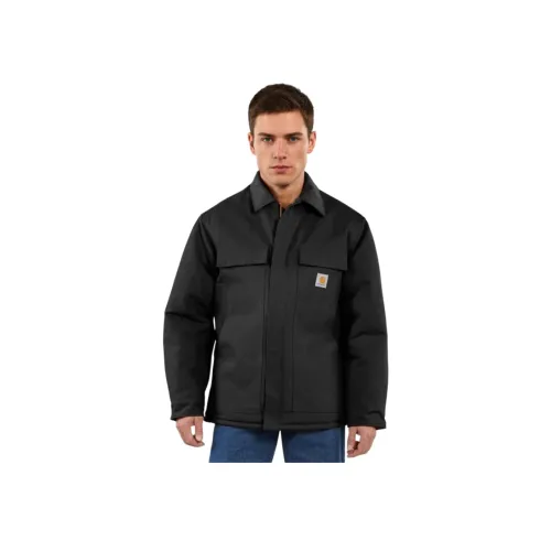 Carhartt 106674 Твердый Утка Insulated Traditional Куртка Куртка THREE Уровень Противоконтактный Свободный крой Мужской