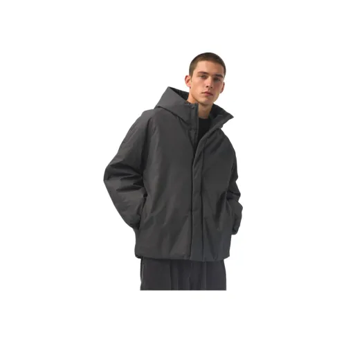 Uniqlo U Collection Хлопковый пуховик унисекс темно-серый