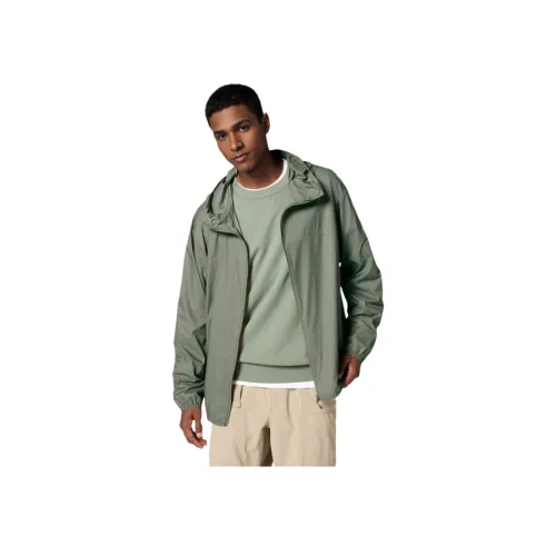 UNIQLO Дышащая и Ветрозащитная одежда с защитой от солнца мужская травяного зеленого цвета