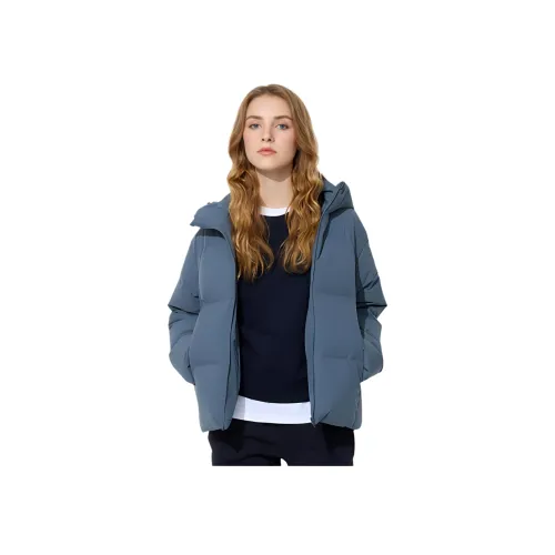 UNIQLO Пуховик Женский Морской Синий