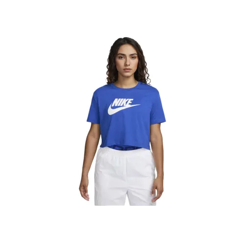 Nike Sportswear Essentials Series Т-рубашка с рукавом-трубкой женская королевский синий