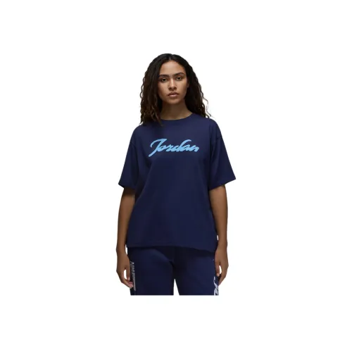 Джордан Graphic T-Shirt T-Shirt Женская Midnight Marine Blue Ice Blue