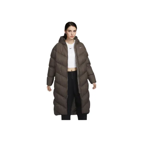 nike SportswearStorm Форма WINDRUNNER Пуховик Женские Рудный Серый