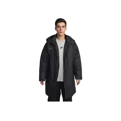 Nike Therma FITCulture Football Куртки и Пальто Мужской Черный Черный Белый