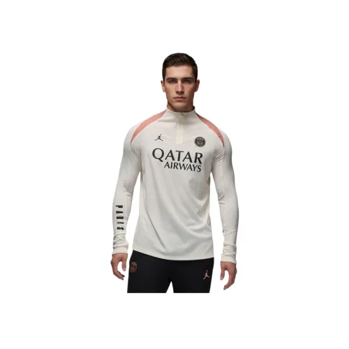 Jordan Paris Saint Germain FW24 Dri Fit ADV T Рубашка Мужская Белая Розовая