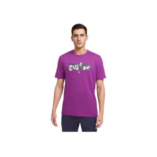 Nike Dri Fit Ja T Shirt Мужской Фиолетовый