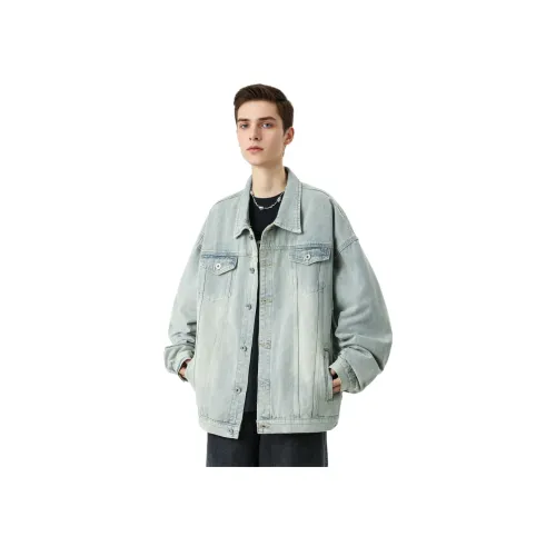 VALKOMM Винтажный синий Унисекс Джинсовые куртки