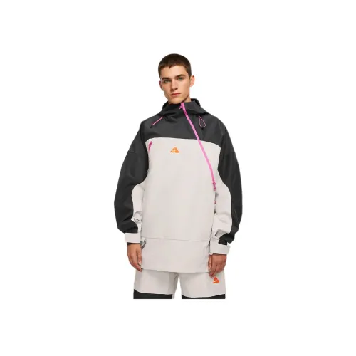 Nike ACG STORM Форма ADV FW24 Gore TEX Куртки Пальто Унисекс Light Earlwood Коричневый Антрацитовый Белый Верх Цвет