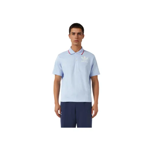 Adidas Originals x Wales Bonner Поло Мужское Светло-Синий